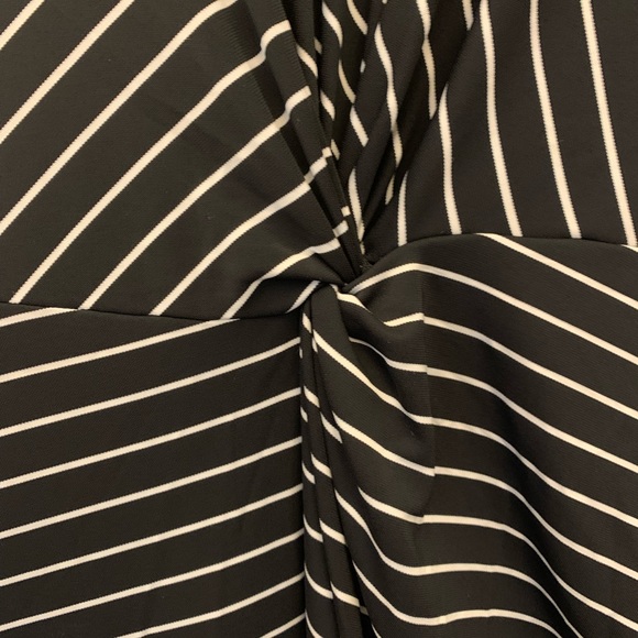 Banana Republic Black Dress with White Stripes - Picture 3 of 5